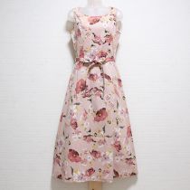 ピンクフレンチフローラルワンピース【S】