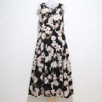 黒ゆりリースノースリレイヤーワンピース【M】