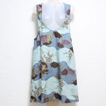 ブルー系紫陽花&朝顔チュニック