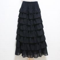黒段々スカート