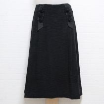 黒花モチーフスカート【3(9号)】