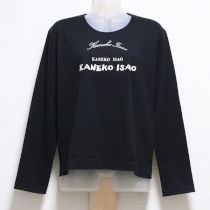 黒ロゴ長Tシャツ
