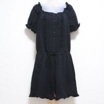 黒カットソーオールインワン