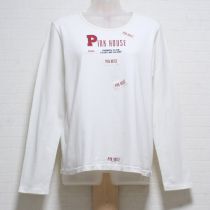 オフ白ネーム使い長Tシャツ【M】