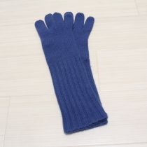 ブルーニットロング手袋