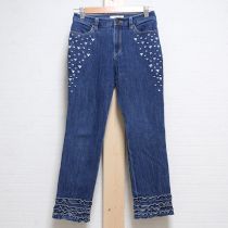 紺ハート刺繍フリルパンツ【2(S)】