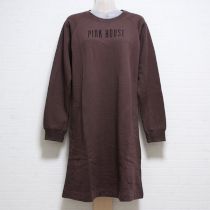 茶ロゴ入りスウェットワンピース