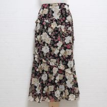 黒くちなしシフォンスカート【S】