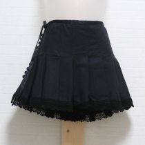 黒裾レース使いプリーツタブリエ【L】