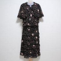 黒マイセン調ブーケ3点セット