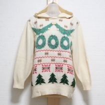 生成クリスマスフード付きセーター