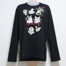 黒アンダー・ザ・ミスルトー長Tシャツ【3(M)】