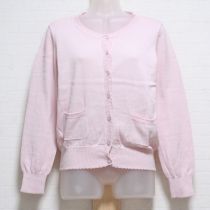 ピンククルーネックカーディガン