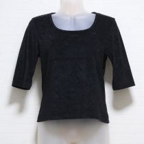 黒ロゴ刺繍カットソー【M】