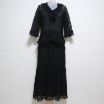 黒レースブラウススーツ【S】