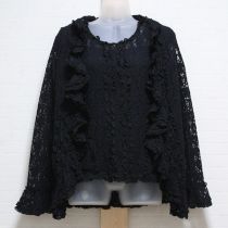 黒総レースブラウスセット