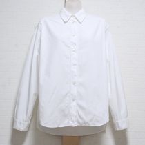 白カットワークブロードシャツブラウス【3(9号)】