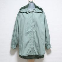 薄荷ロゴ刺繍フード付きブラウス