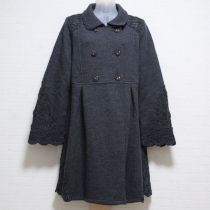 グレーリボンクラフトニットコート【9号】