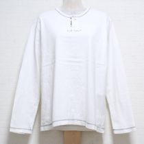 白ビエラチェック使いTシャツ【M】