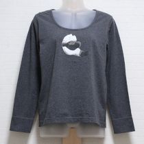 グレーパンダTシャツ【S】