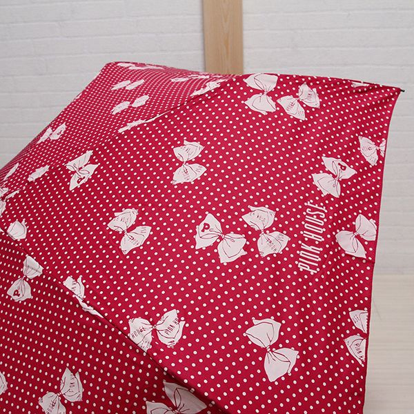 赤リボンプリント折りたたみ傘 - ピンクハウス通販｜リサイクルブティックClub CANDY