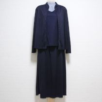 紺ビーズ使いカットソー3点セット