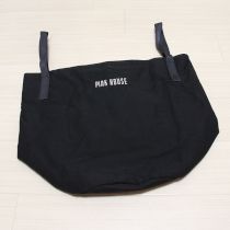 黒ロゴ刺繍バケツバッグ