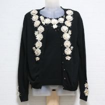 黒花モチーフニットアンサンブル【9号】