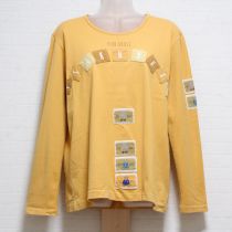 黄ロゴパッチ長Tシャツ