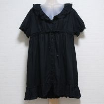 黒フリル使いローンチュニック