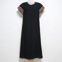 黒ブレード使いジョーゼットワンピース