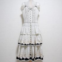 黒系アーモンドブロッサムキャミワンピース