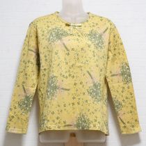 黄色クローバーロゴ長Tシャツ