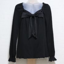 黒リボン使いカットソー【9号】