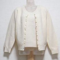 生成ビーズ刺繍ニットアンサンブル