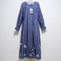 ネイビーネーム使いワンピース