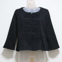 黒タック入りカットソーカーディガン【3(9号)】