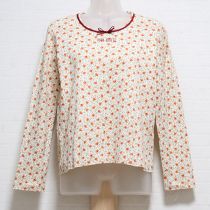 生成小花プリント長Tシャツ【M】
