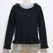 黒チュール使いカットソー