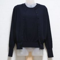 紺ロゴボタンニットアンサンブル【3(9号)】