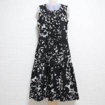 黒雛菊とリボンプリントワンピース