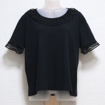 黒チュール使いカットソー