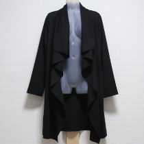 黒カットソーロングカーディガン
