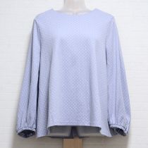 水色別布使い水玉カットソー【3(9号)】