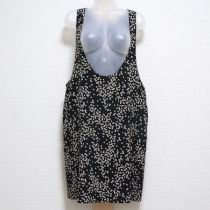 黒小花柄オーバーチュニック