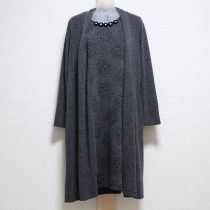 グレーカメリアフェイクアンサンブルカットソーチュニック