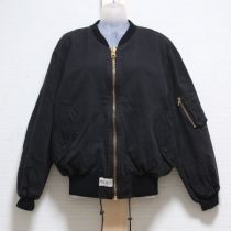 黒ロゴリバーシブルブルゾン