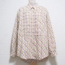 白花柄【K】パッチシャツ