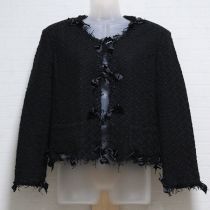 黒サテンリボン使いジャケット